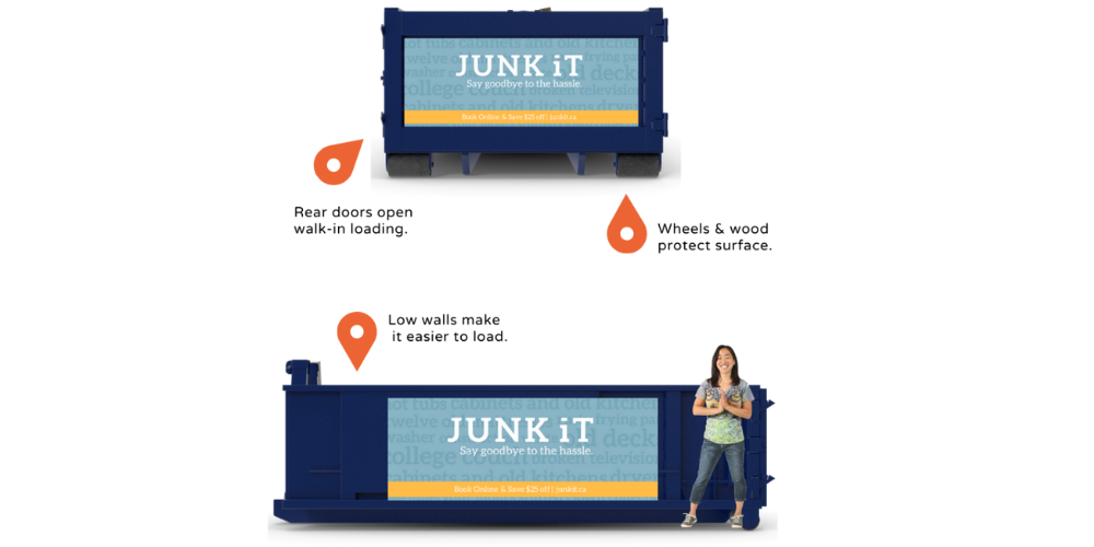 junk it dumpster features